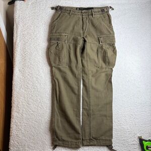 Jetlag Y2K Paratrooper Cargo Pants Mens 30/32 (32x31) Green Vintage Military